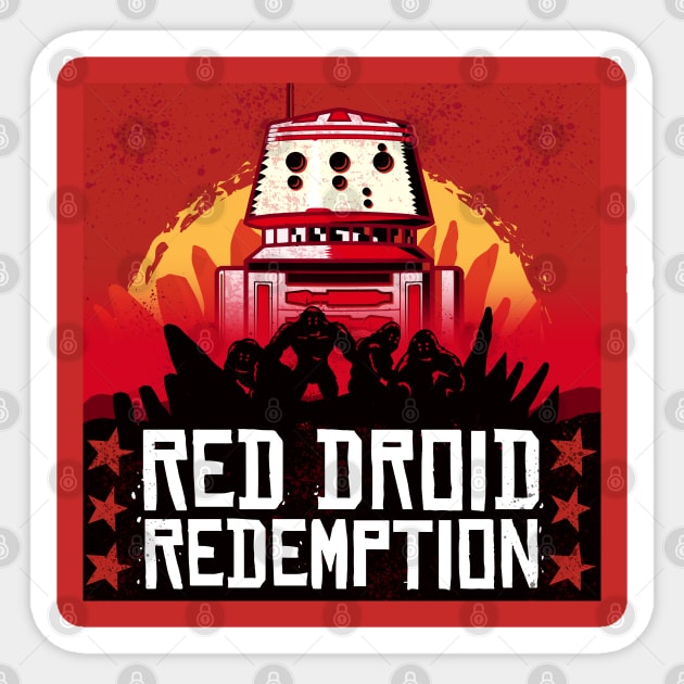 Red Droid Redemption Sticker by Galactee 99